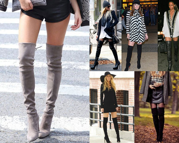 thigh-length boots