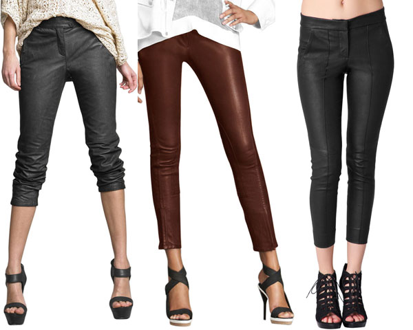 5 stylish ways to wear leather capris