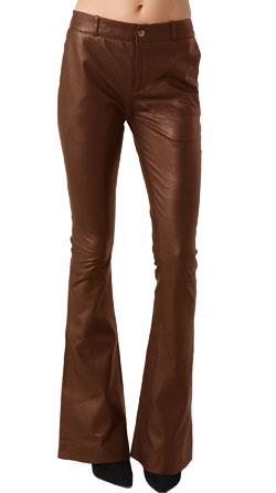 Dress up like the 80s Style with Flared Leather Pants - Leather Jacket
