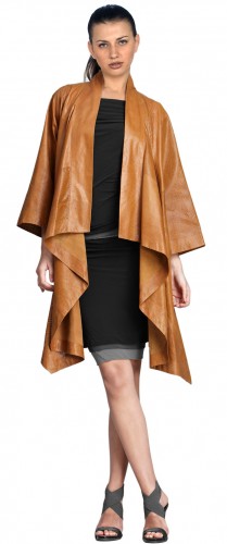 Womens Winter Leather coat