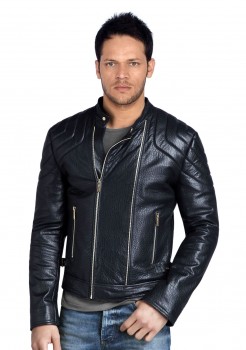 Biker leather jacket