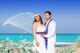 Beach wedding wear