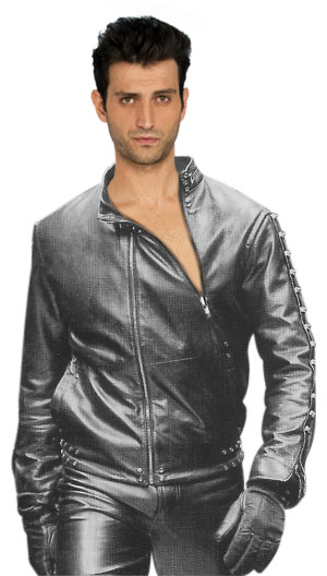 Leather biker jacket is an iconic piece for men
