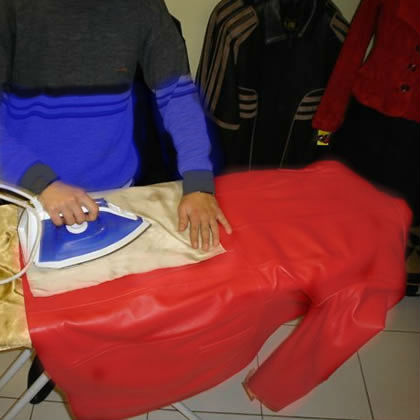 Make your leather jacket free of wrinkles