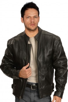 Man in leather jacket 