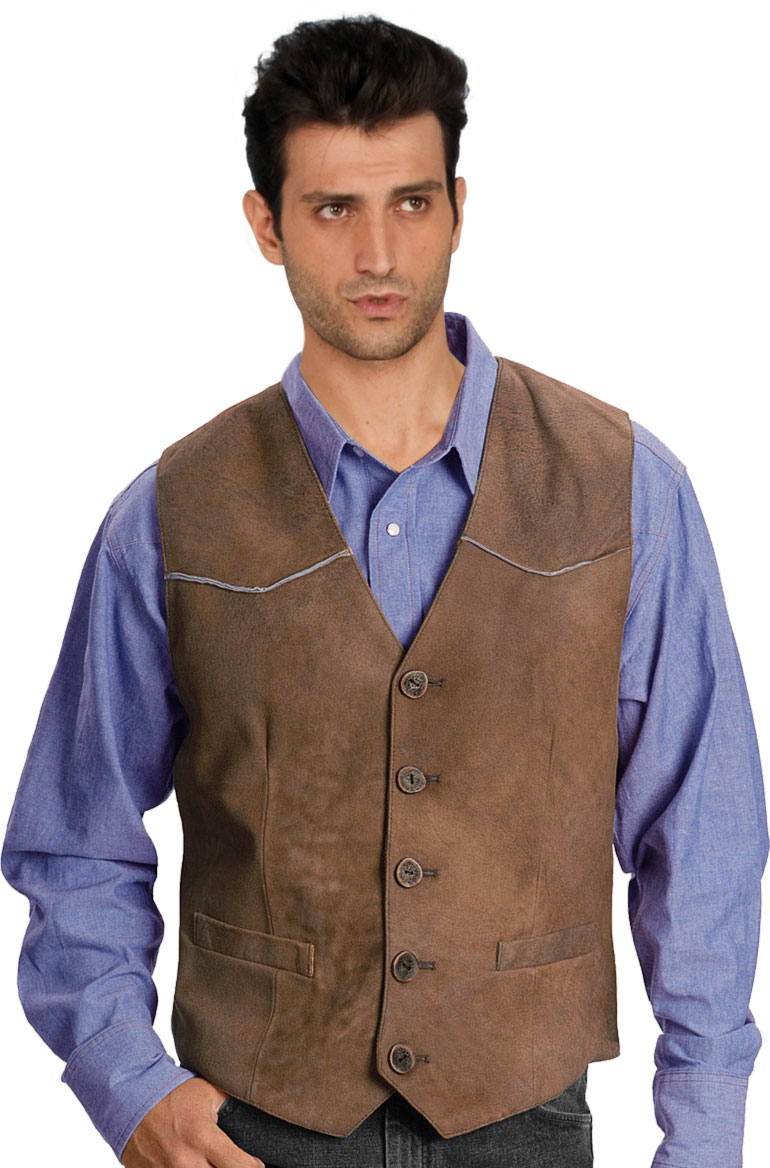 All-Weather-Wear Leather Vest for Men
