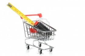 12167388-shopping-cart-and-tape-line