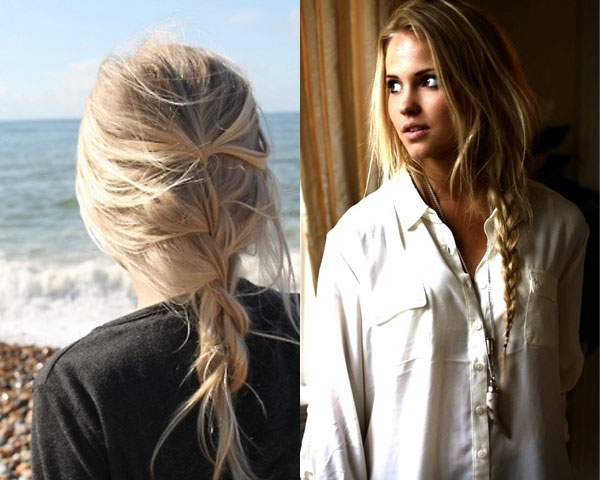 Loose braids for summer