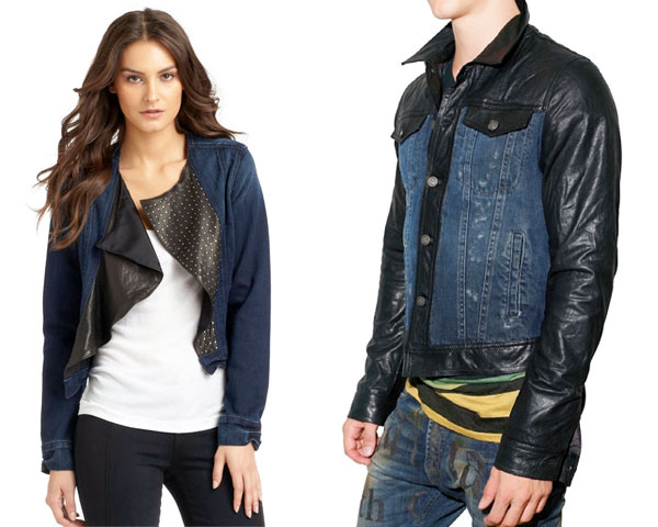 Leather with Denim – a Hot and Rocking Combination