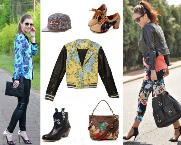 Floral and Leather Combination – A little Feminine Touch with Rugged Leather feel