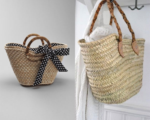 basket straw bags