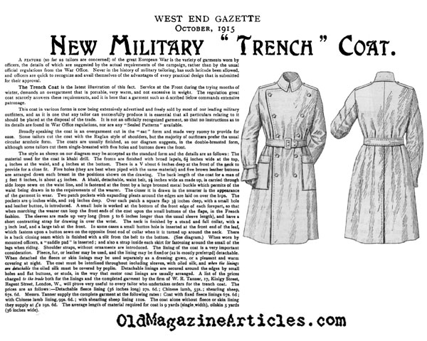 News articles for trench coats 1