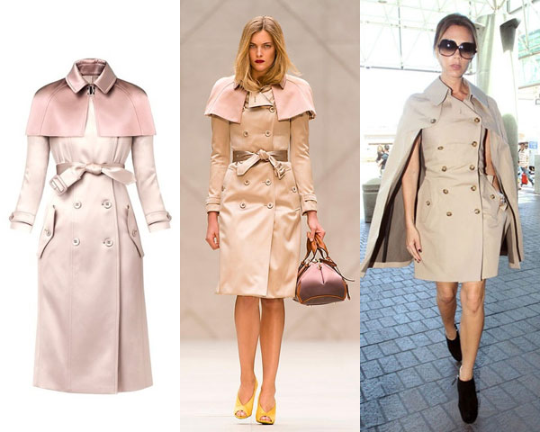 caped trench coat