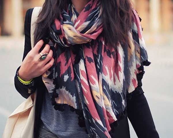 solid coloe scarves