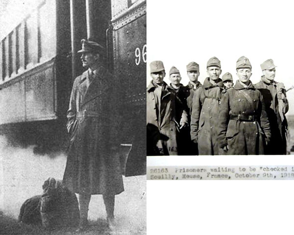 Army Officials wearing trench coats