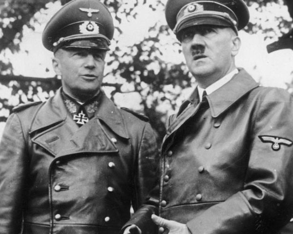 Adolf Hitler in trench coat 1
