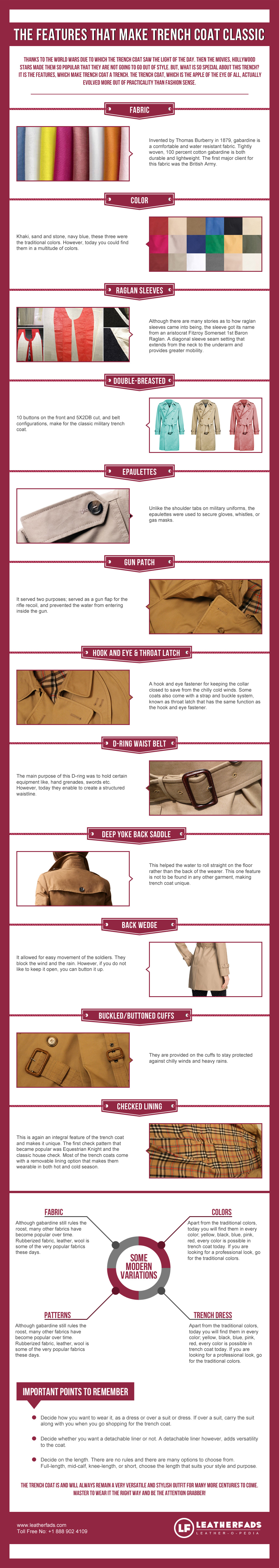 Features that make Trench Coat Classic