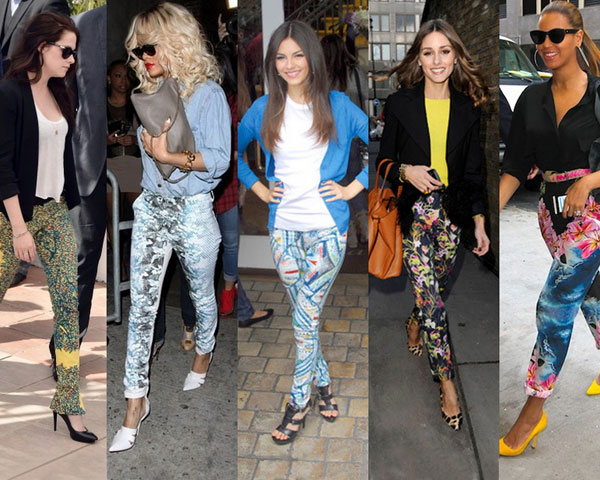 print pants colors shade