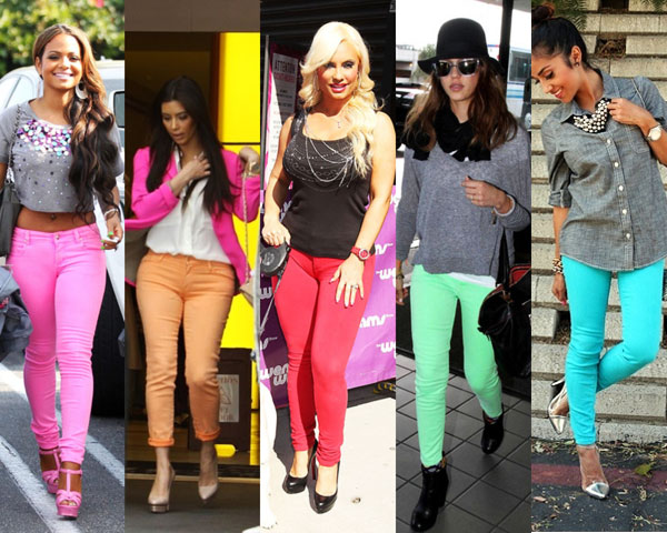 colored jeans