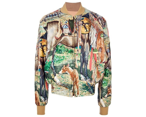 printed bomber jacket