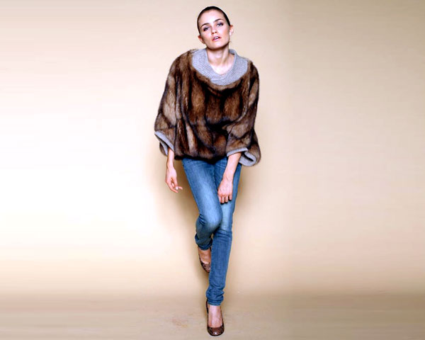 stylish fur coat