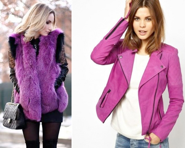 Radiant Orchid colored  jackets