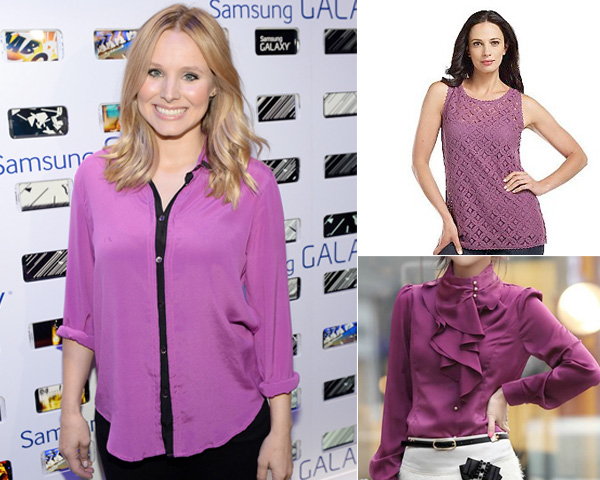 Radiant Orchid colored  shirts_tops