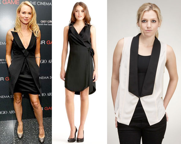 Tuxedo-Inspired dresses