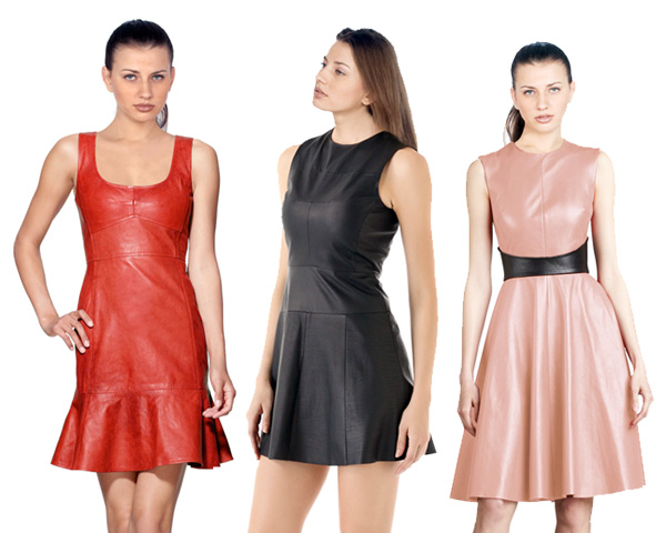 cocktail leather dresses