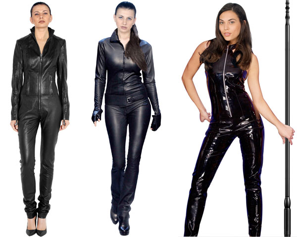 leather jumpsuit