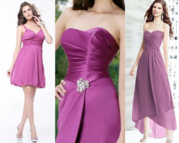 radiant orchid color dresses