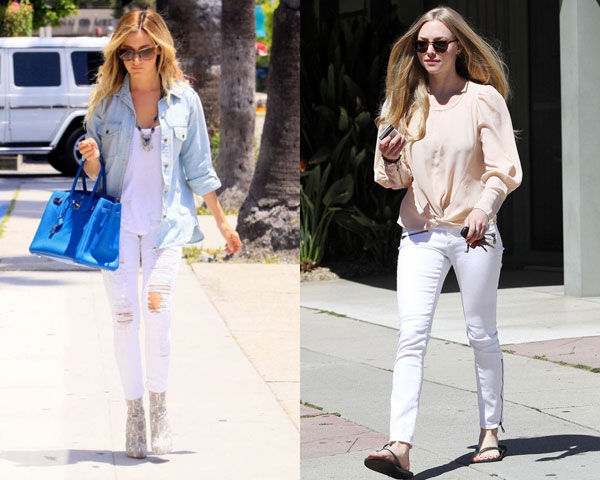 4 Trending Styles of Wearing White Denim