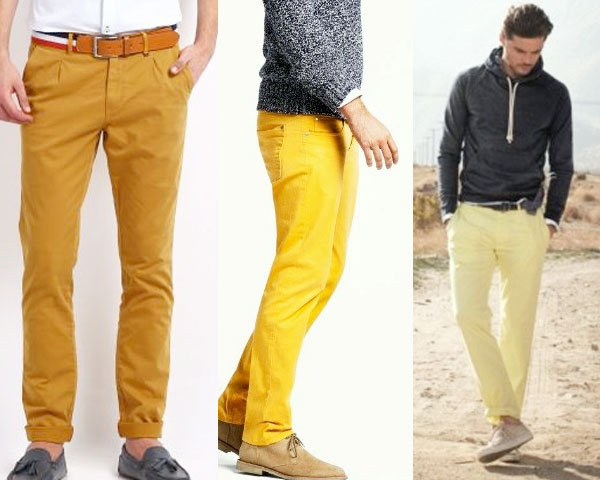 yellow pant