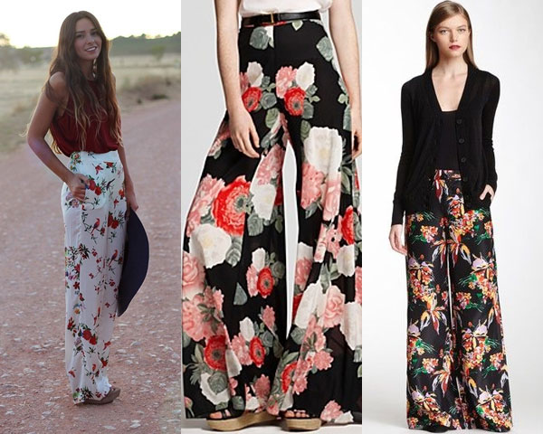 Floral palazzo pants