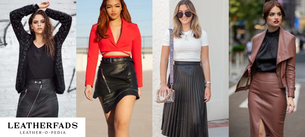 4 New Collections of Leather Skirts