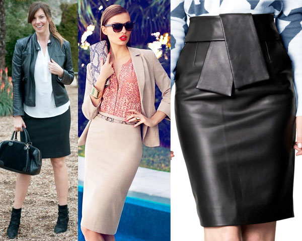 7 Great Pencil Skirts - Leather Jacket