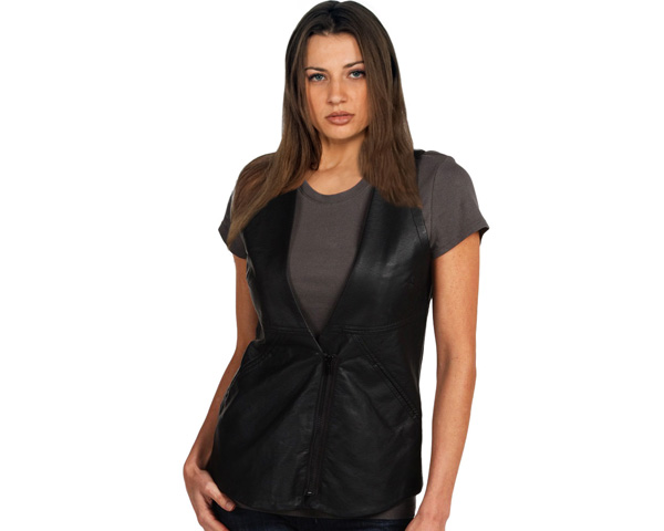A Perfect Layer leather vest