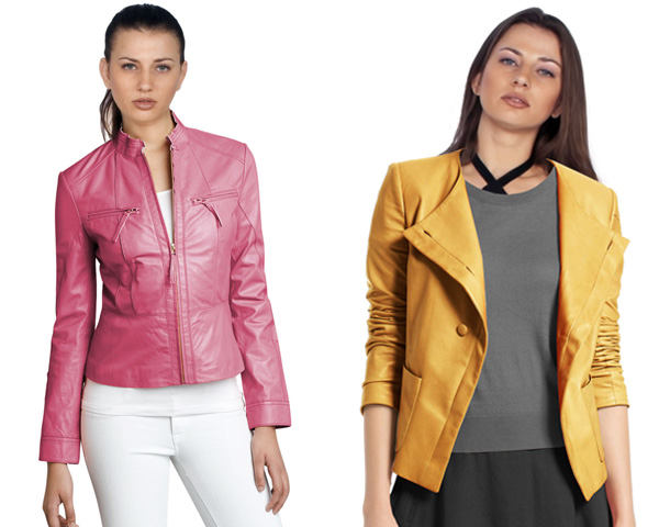 Colorful and Fresh  leather jacket