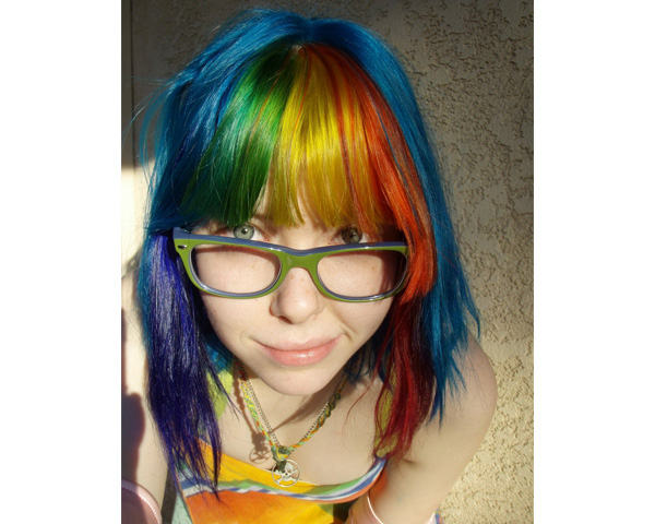 Rainbow Hues hair color